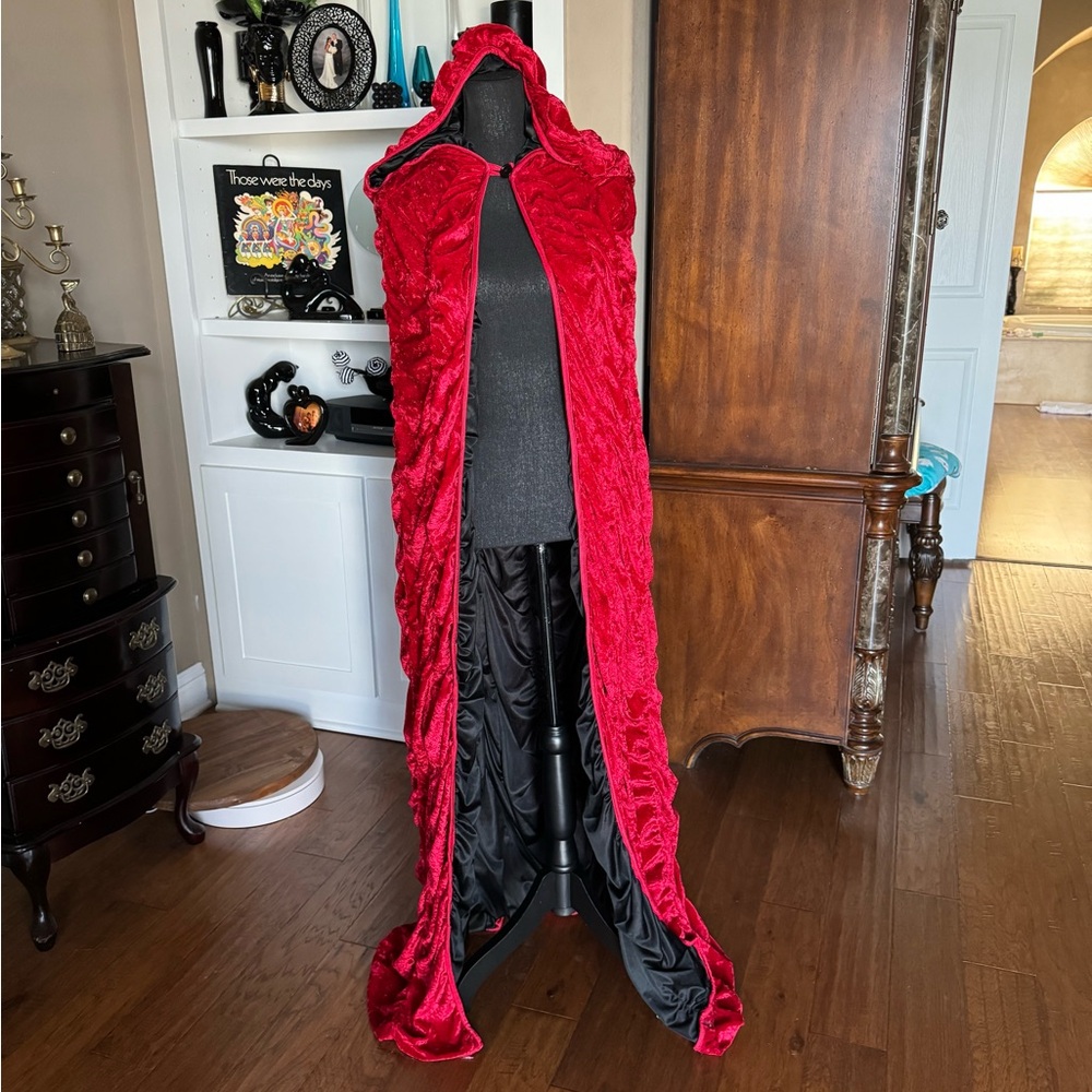 Halloween Reversible Coffin Vampire Cape Costume‎